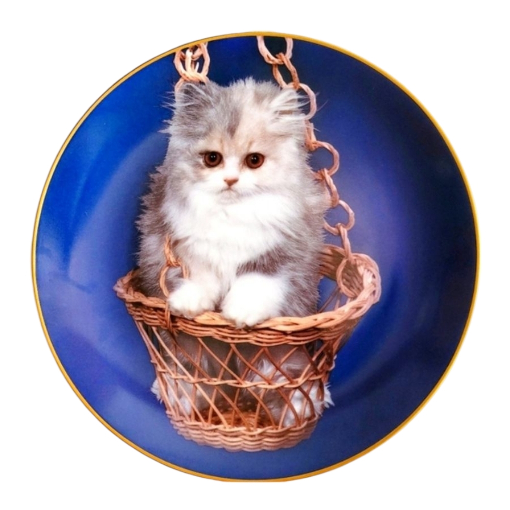 Armstrong's Art On Porcelain "Purr-Swayed" Collector Plate By Robert Pearcy 3193